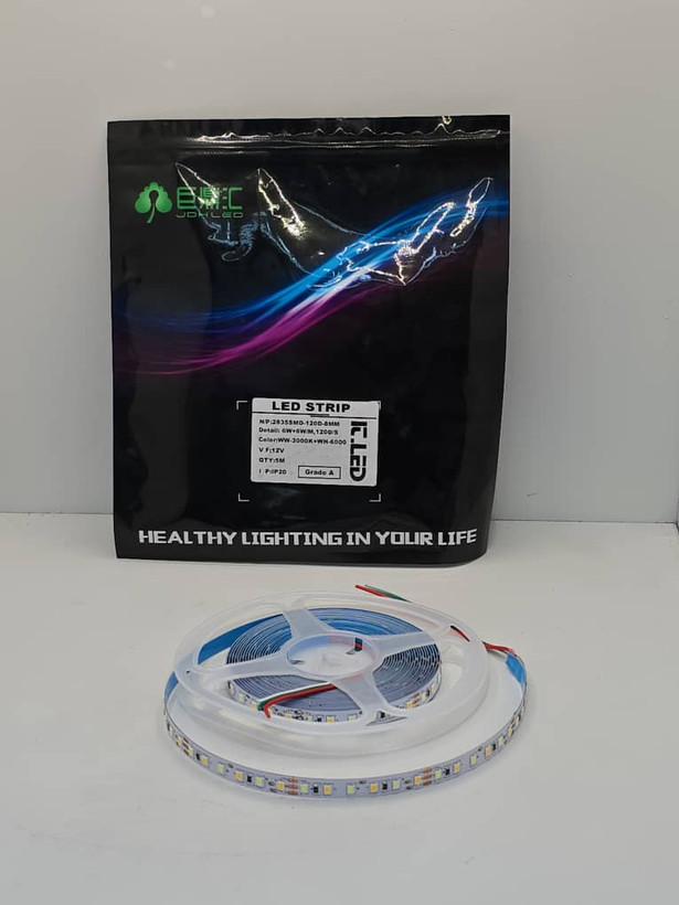 نوار LED SMD 12 ولت | تراکم 120 | نور 3000K و 6500K