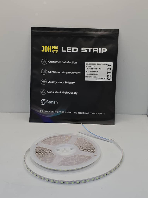 نوار LED SMD 12 ولت | تراکم 120 | نور Blue Ice